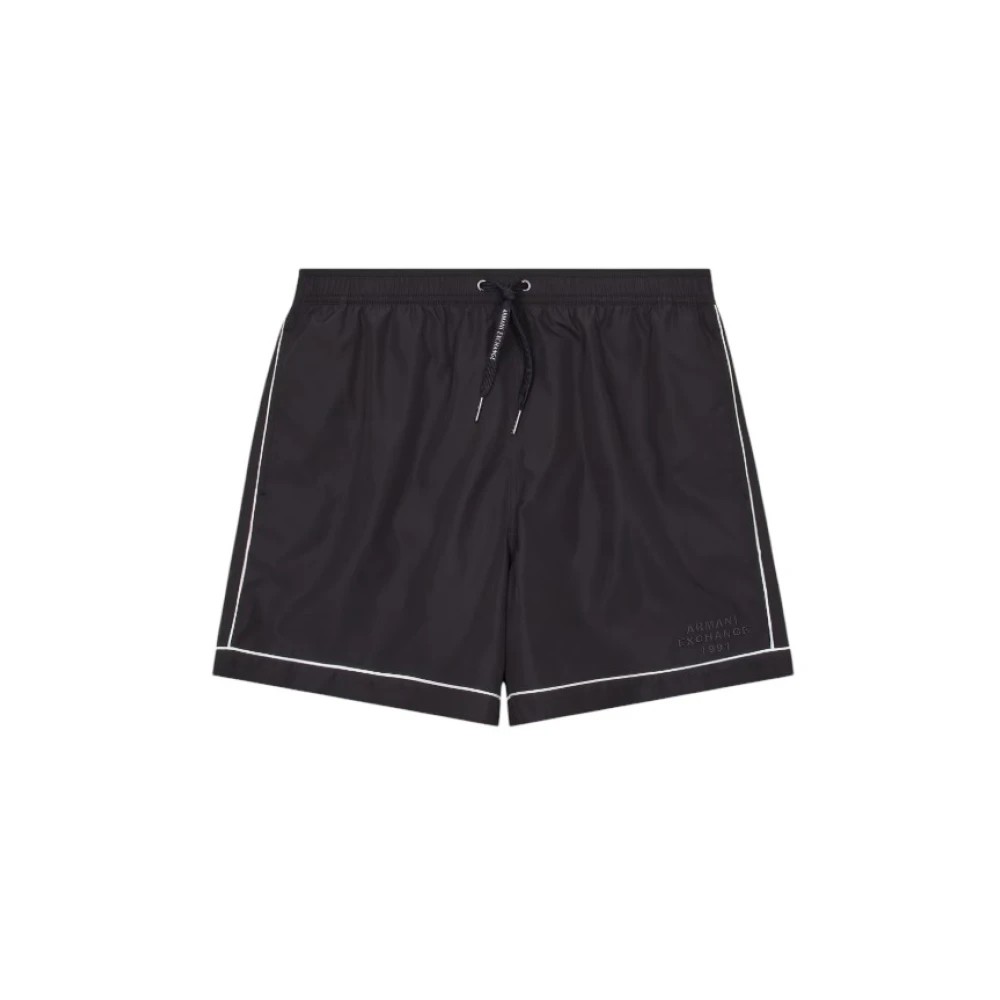 Armani Exchange Black Beachwear, Male, 2XL, Swim Short