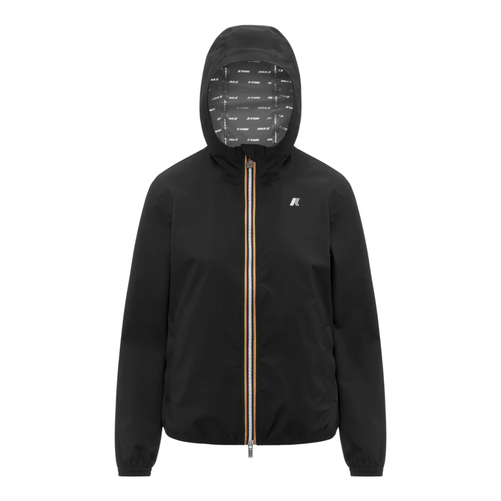K-Way Donna Nero - Lil 2.0 Stretch Dot - Jackets - L