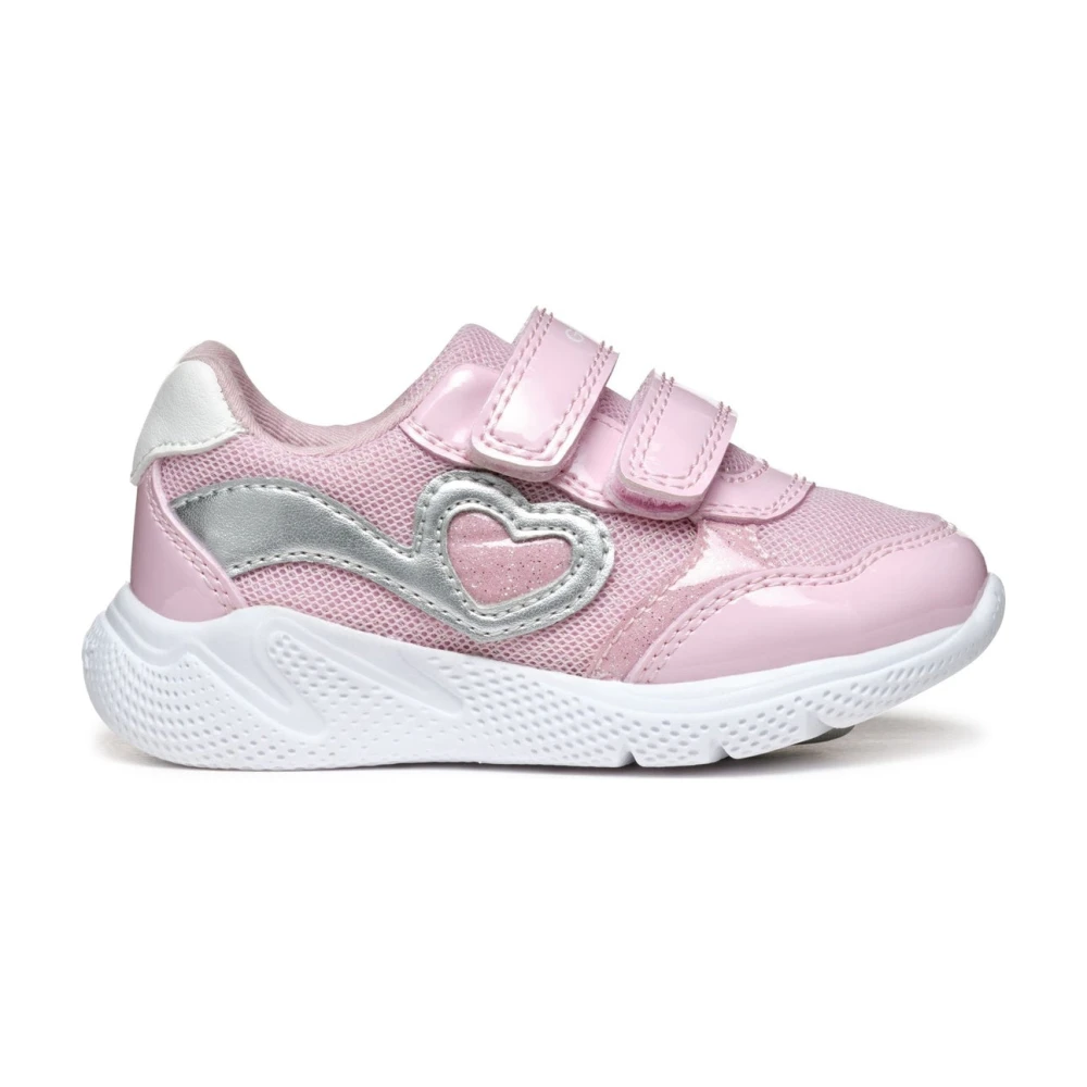 Geox Girls Pink Kids Sneakers, 23 Eu, Sprintye Trainers