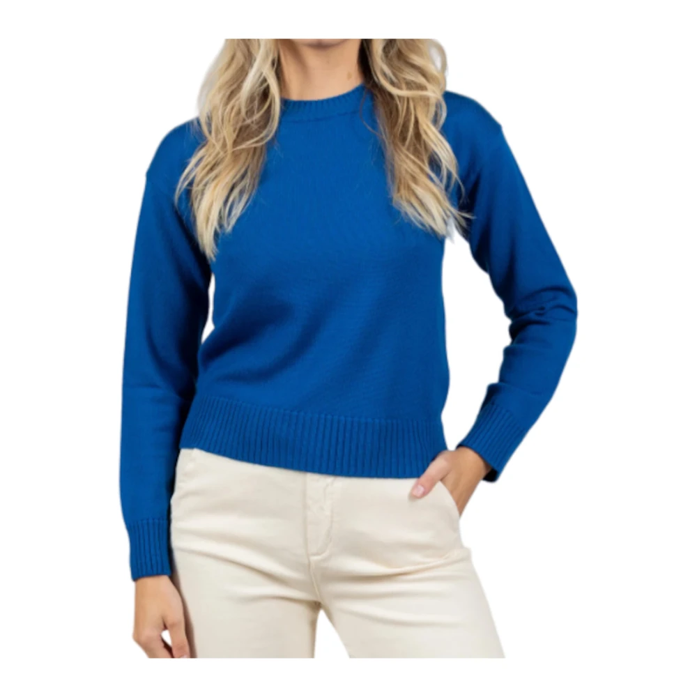 Max Mara Blauwe Sweaters Fedra Collectie Blue Dames