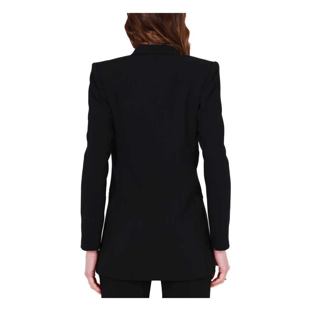 Elisabetta Franchi Elegante lange jas en palazzo broek Black Dames