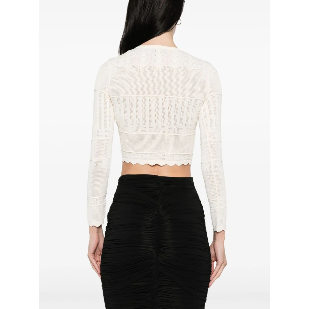Elisabetta Franchi Stijlvolle Sweater Collectie Yellow Dames