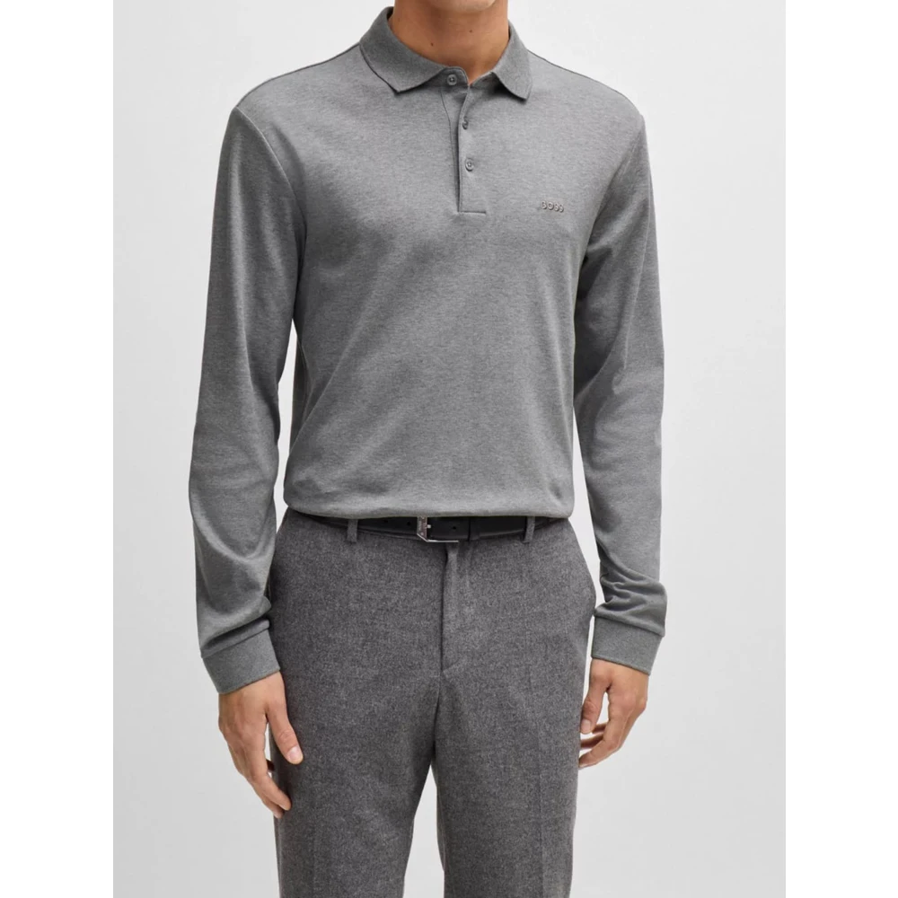 Hugo Boss Casual Grijs Jersey Shirt Gray Heren