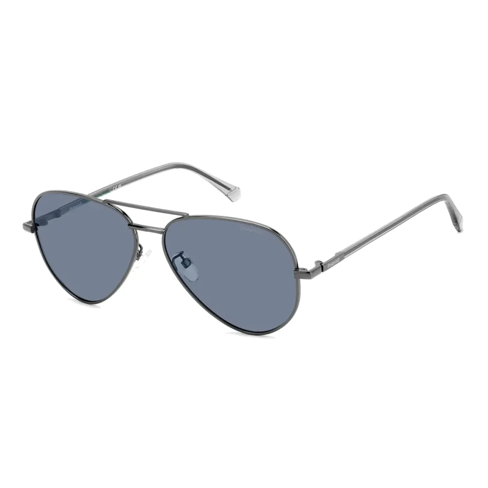 Polaroid Unisex Gray Modern Blue Polarized Sunglasses - Sunglasses - 59 Mm - Accessories