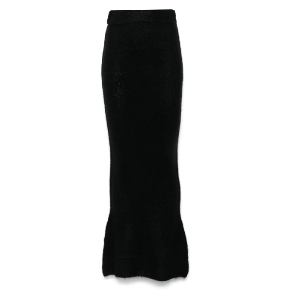 Entire Studios Gebreide Tube Rok Black Dames