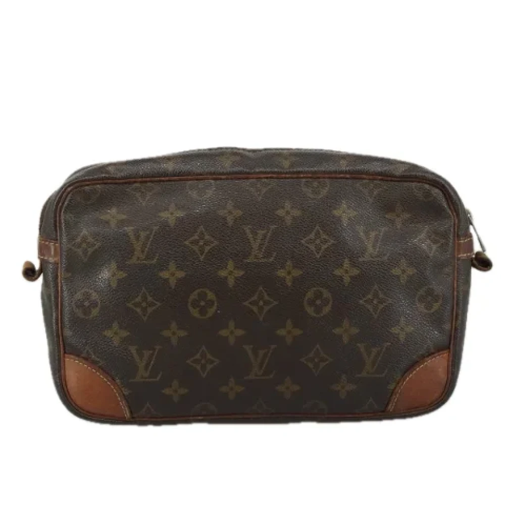 Louis Vuitton Vintage Pre-owned Canvas clutches Brown Dames