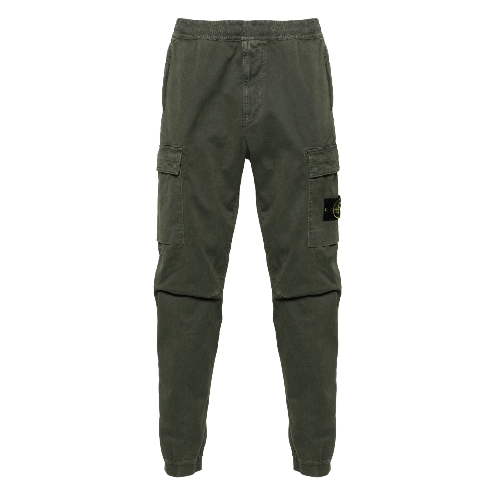 Stone Island Groene Broek met Zakken en Koord Green Heren