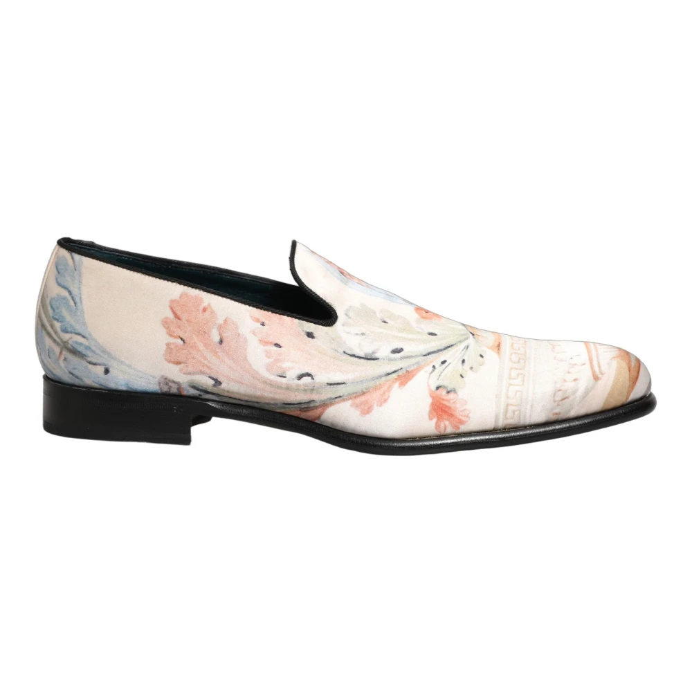 Dolce & Gabbana Herr Multicolor Skor 44 Eu, Läder, Slip On Dress Loafers