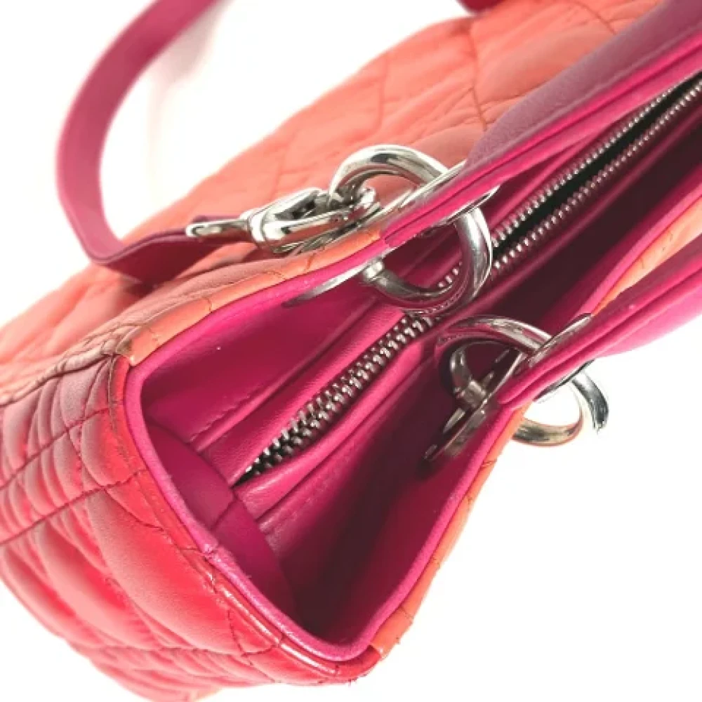 Dior Vintage Pre-owned Leather dior-bags Orange Dames