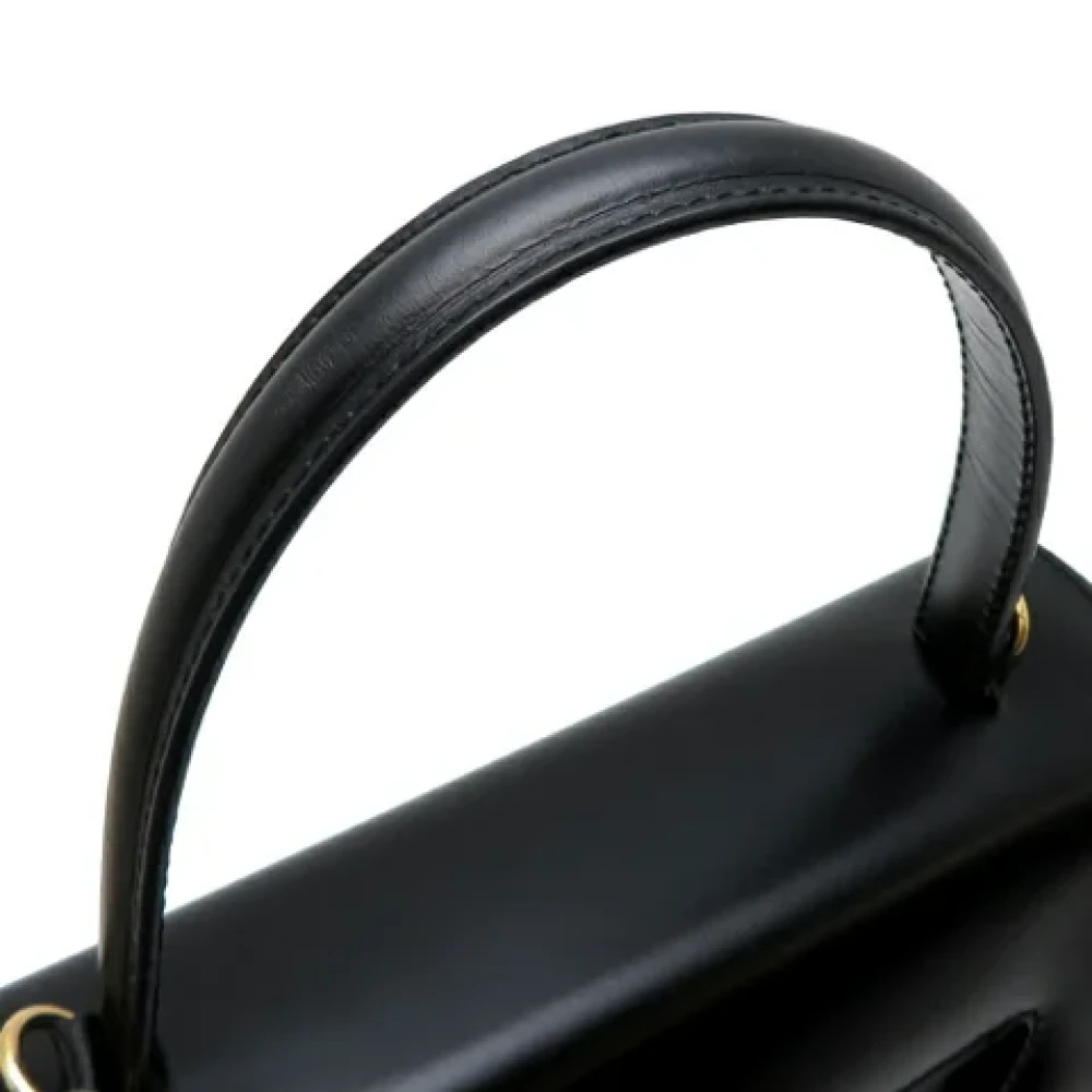 Celine Vintage Pre-owned Leather handbags Black Dames