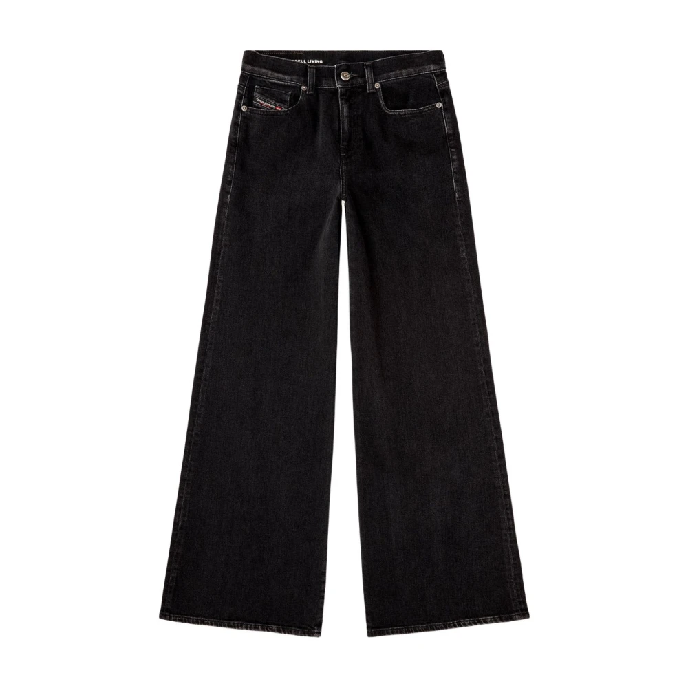 Diesel Women's Black Flare Jeans 1978 D-Akemi - Wide Jeans - W29 - Jeans