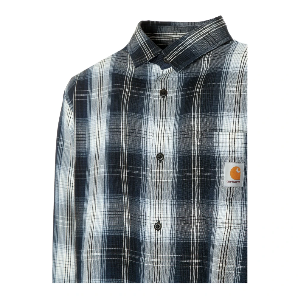 Carhartt WIP Geruite Kent Kraag Overhemd Loose Fit Multicolor Heren