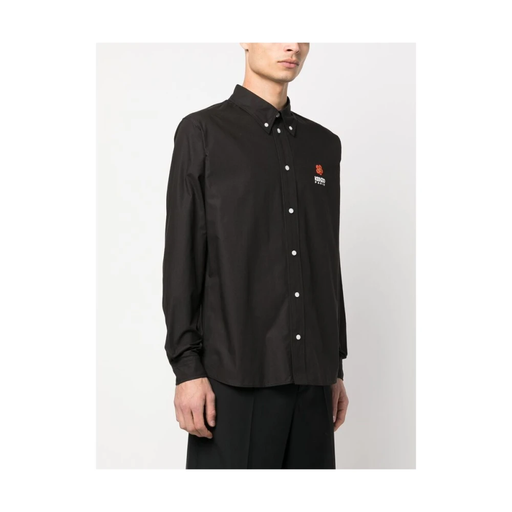 Kenzo Boke Flower Button-Down Overhemd Black Heren
