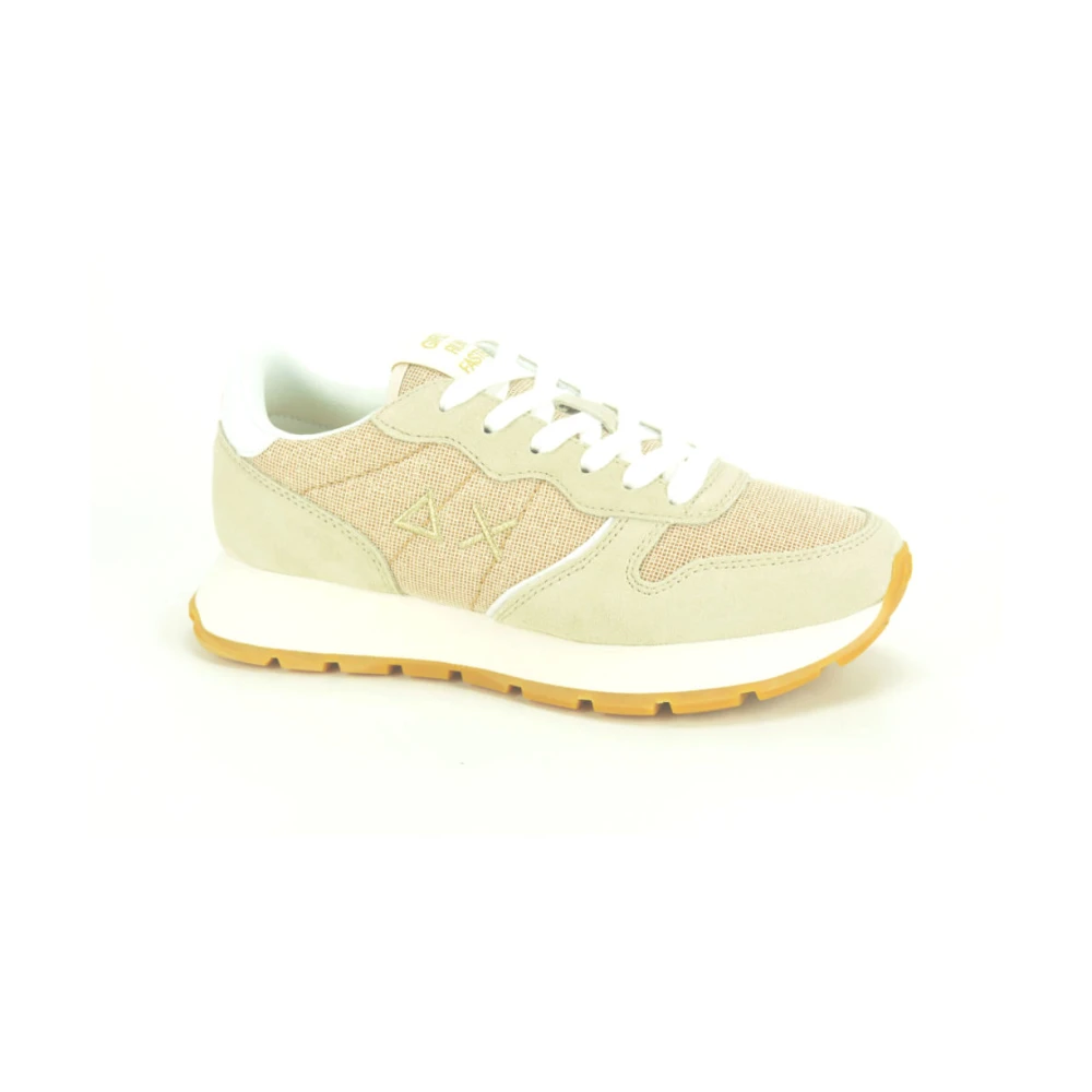 Sun68 Glitter Runner Sneakers Dames Schoenen Beige