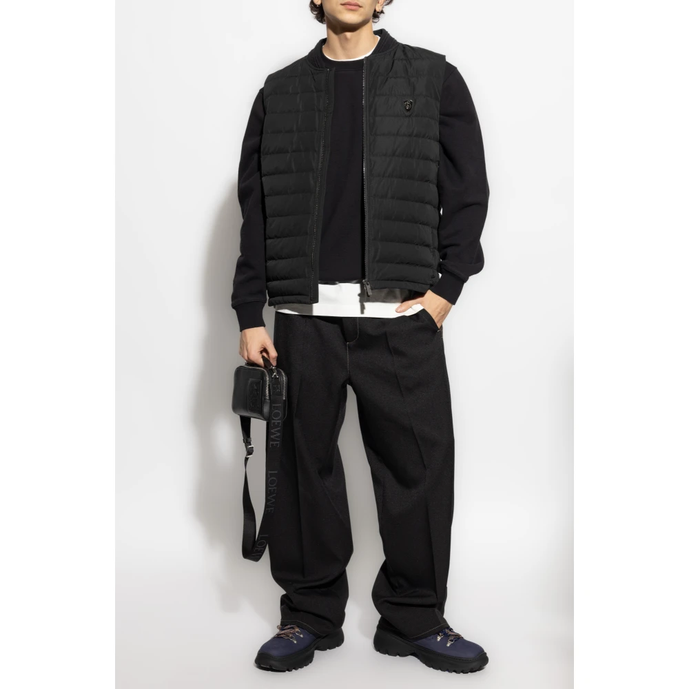 Burberry Sweatshirt met logopatch Black Heren