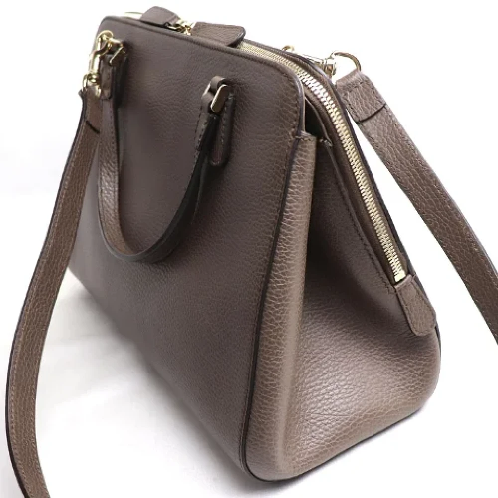 Gucci Vintage Pre-owned Leather gucci-bags Brown Dames