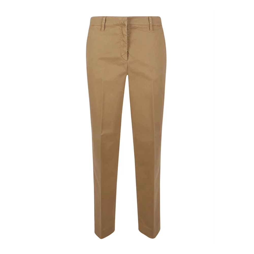 True Royal Beige Zijden Blend Broek Beige Dames