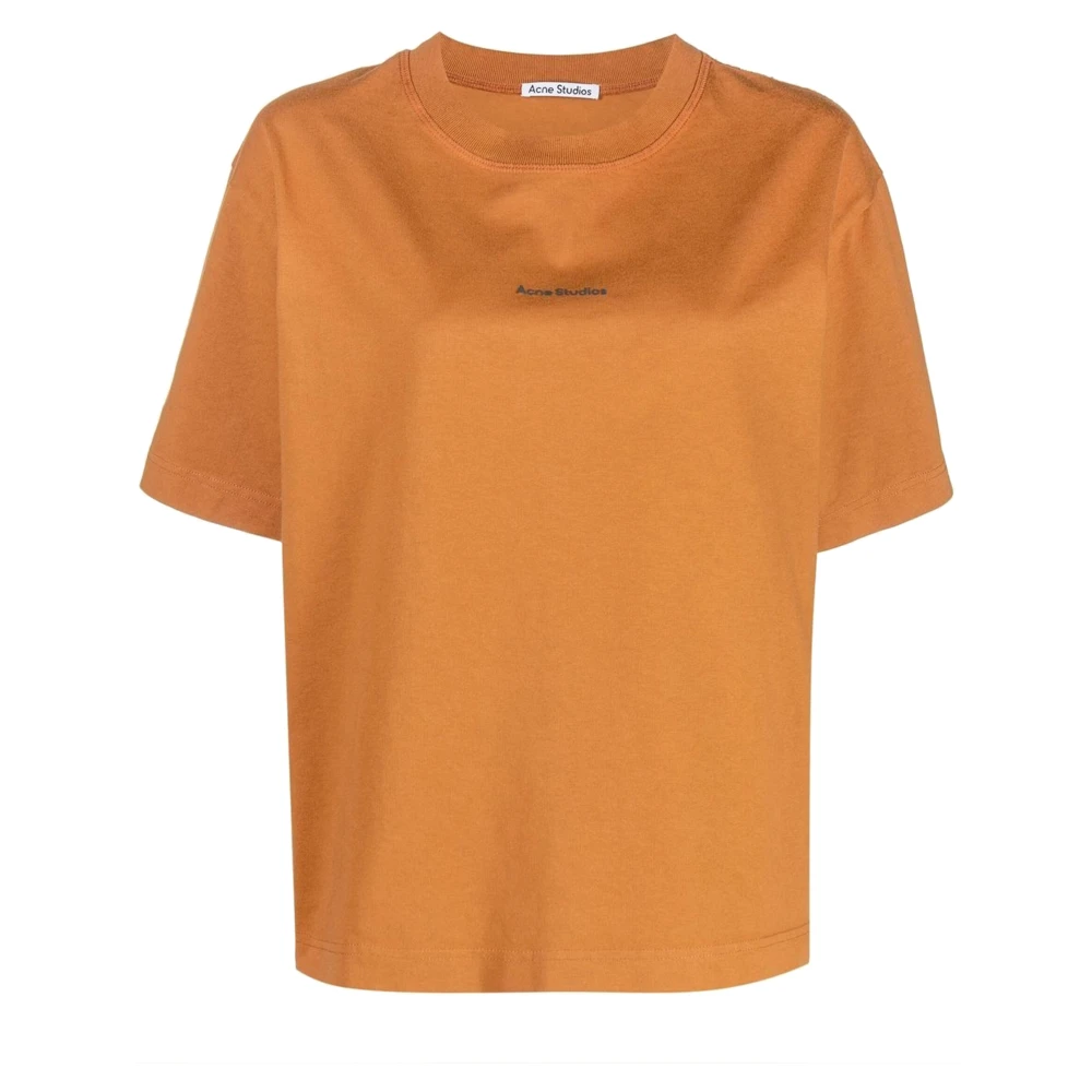 Acne Studios Klassiek T-Shirt Orange Dames