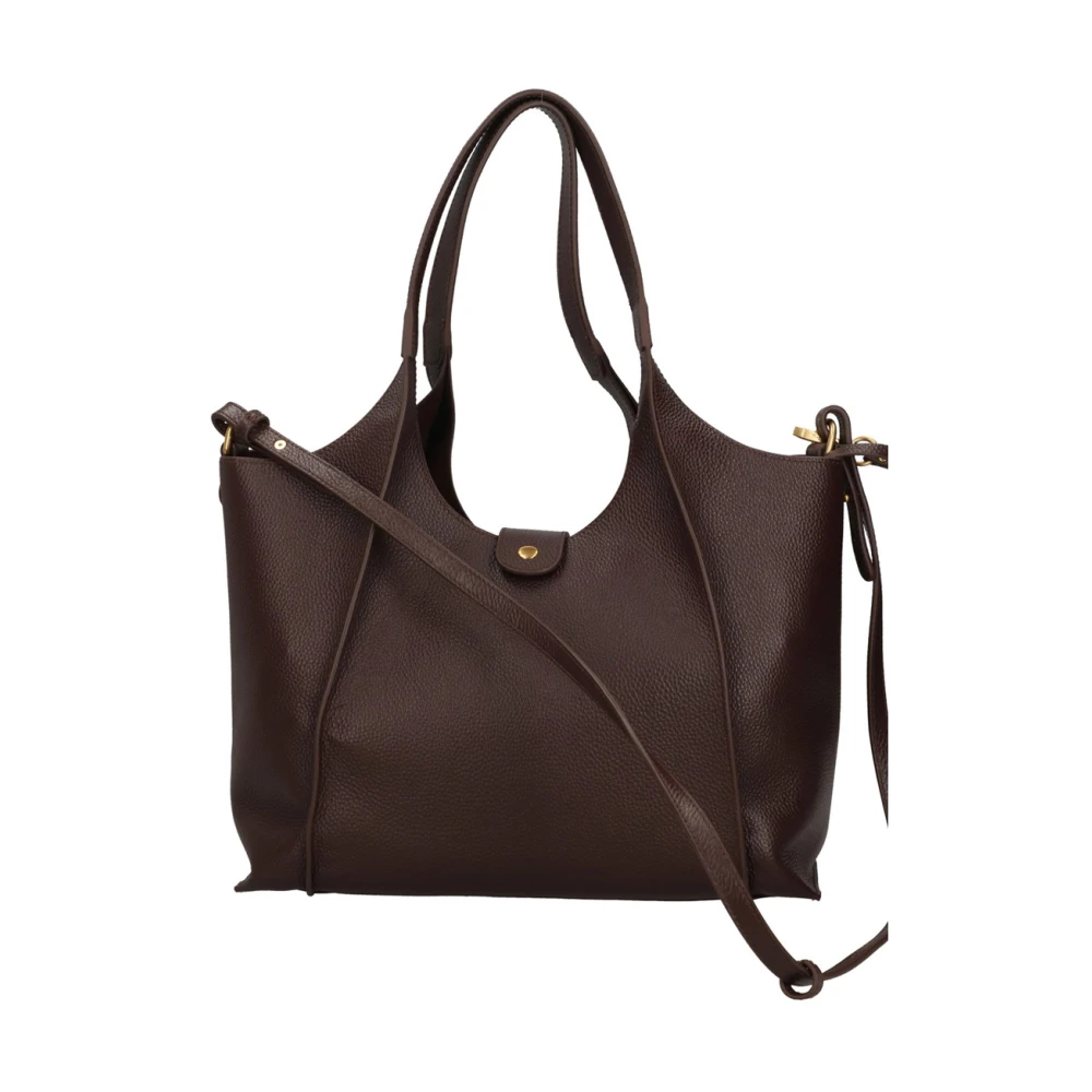 La Carrie Elegante Drilled Logo Handtas voor vrouwen Brown Dames