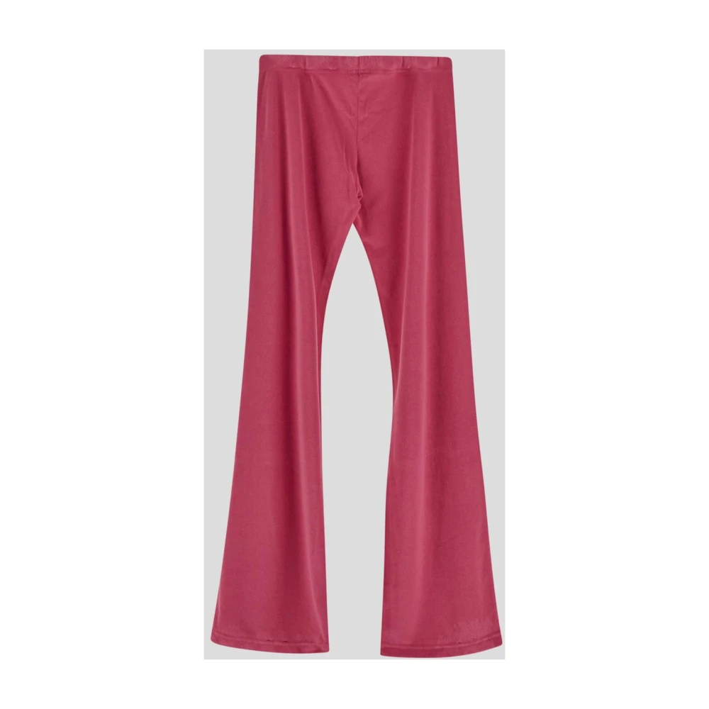 Balenciaga Katoenen Wide Leg Jogger Broek Pink Dames