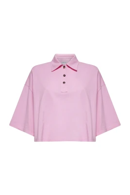 Rosa Pikétröja med BV-brodyr