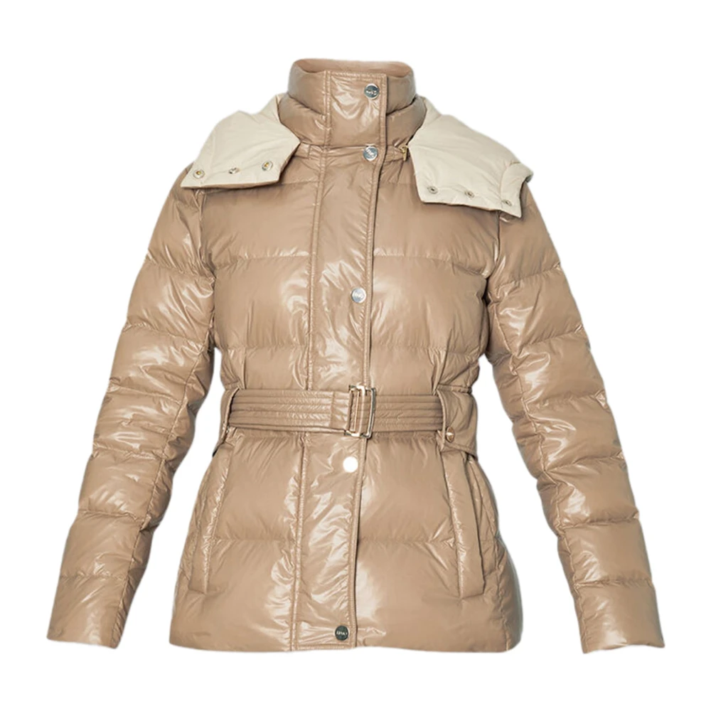Liu Jo Gewatteerde jas met gewatteerd ontwerp Beige Dames