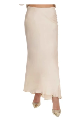 Long Satin Co-ord Skirt