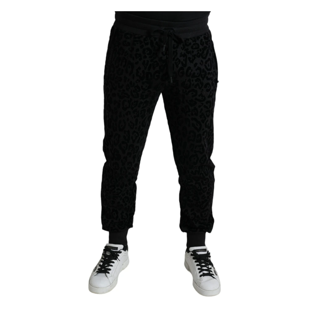 Dolce & Gabbana Hombre Negro Pantalones, Talla: L