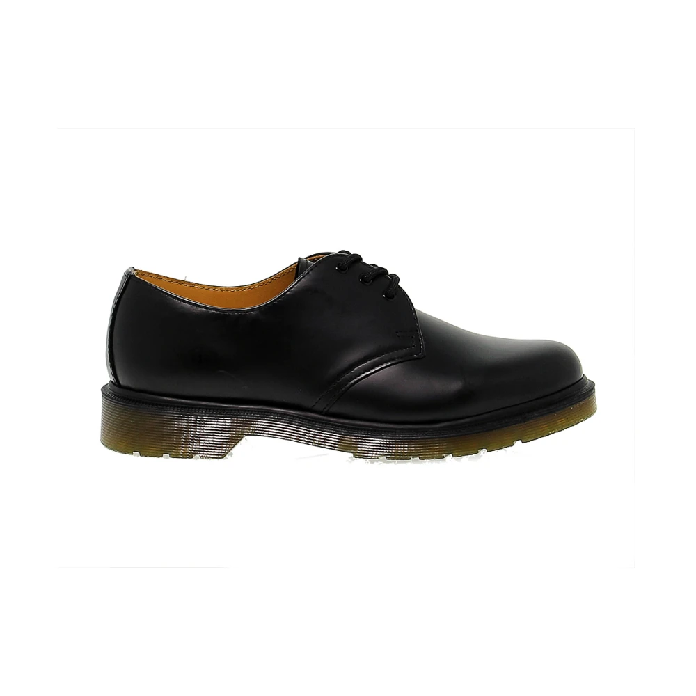 Dr. Martens Zwarte Leren Herensneakers Black Heren