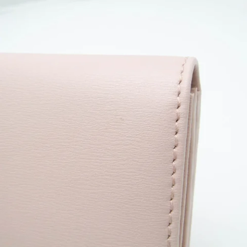 Salvatore Ferragamo Pre-owned Leather wallets Pink Dames