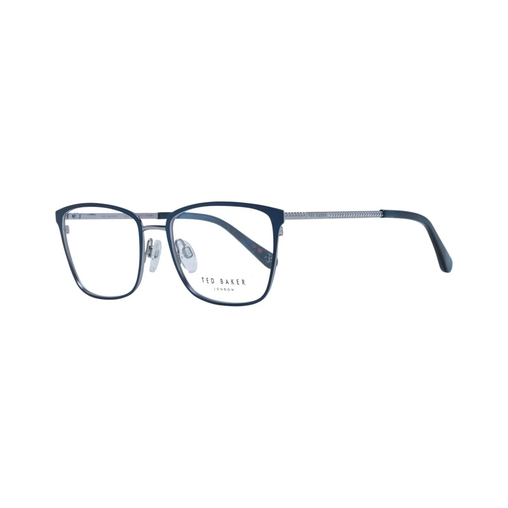 Ted Baker Blauwe Vierkante Metalen Optische Frames Blue Dames