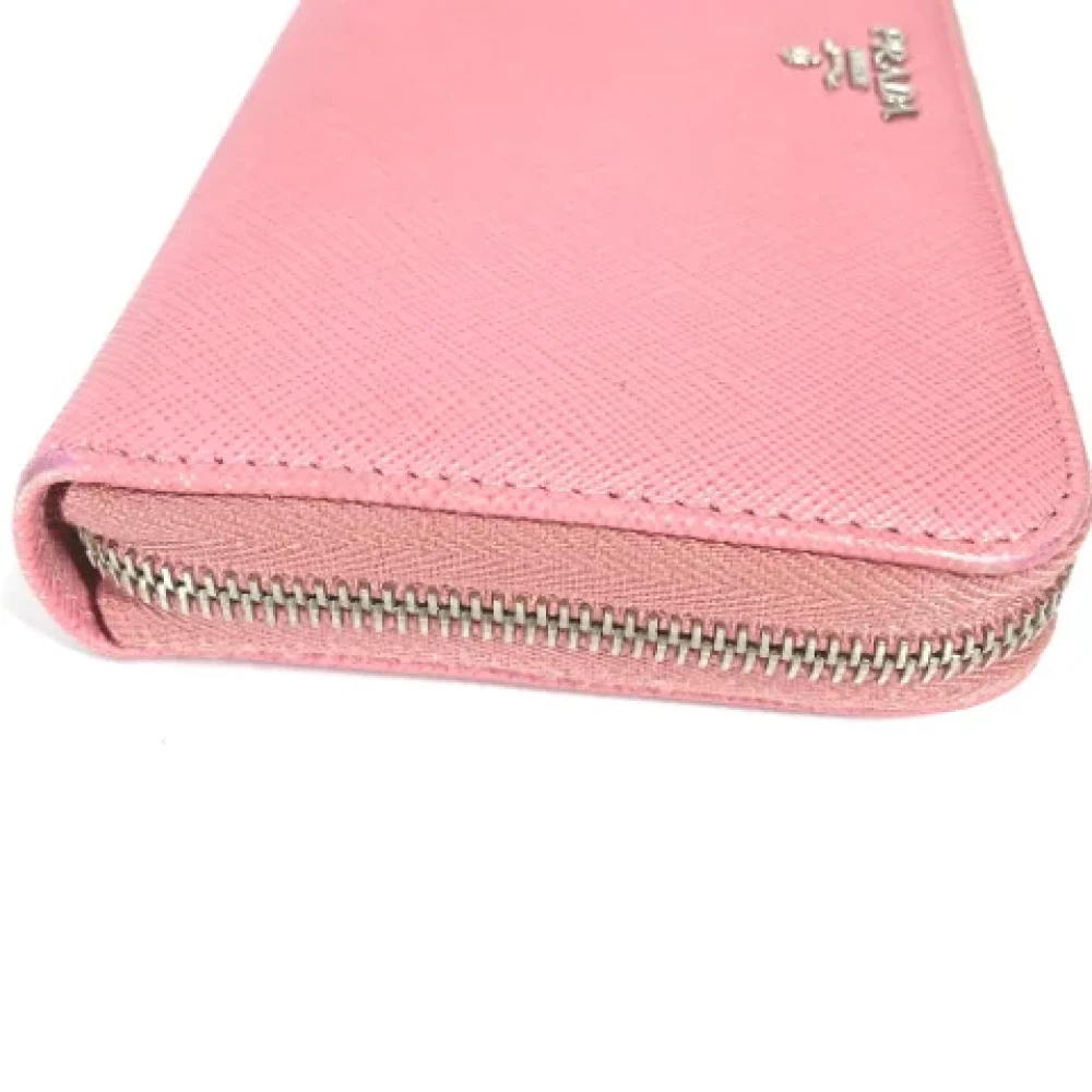 Prada Vintage Pre-owned Leather wallets Pink Dames
