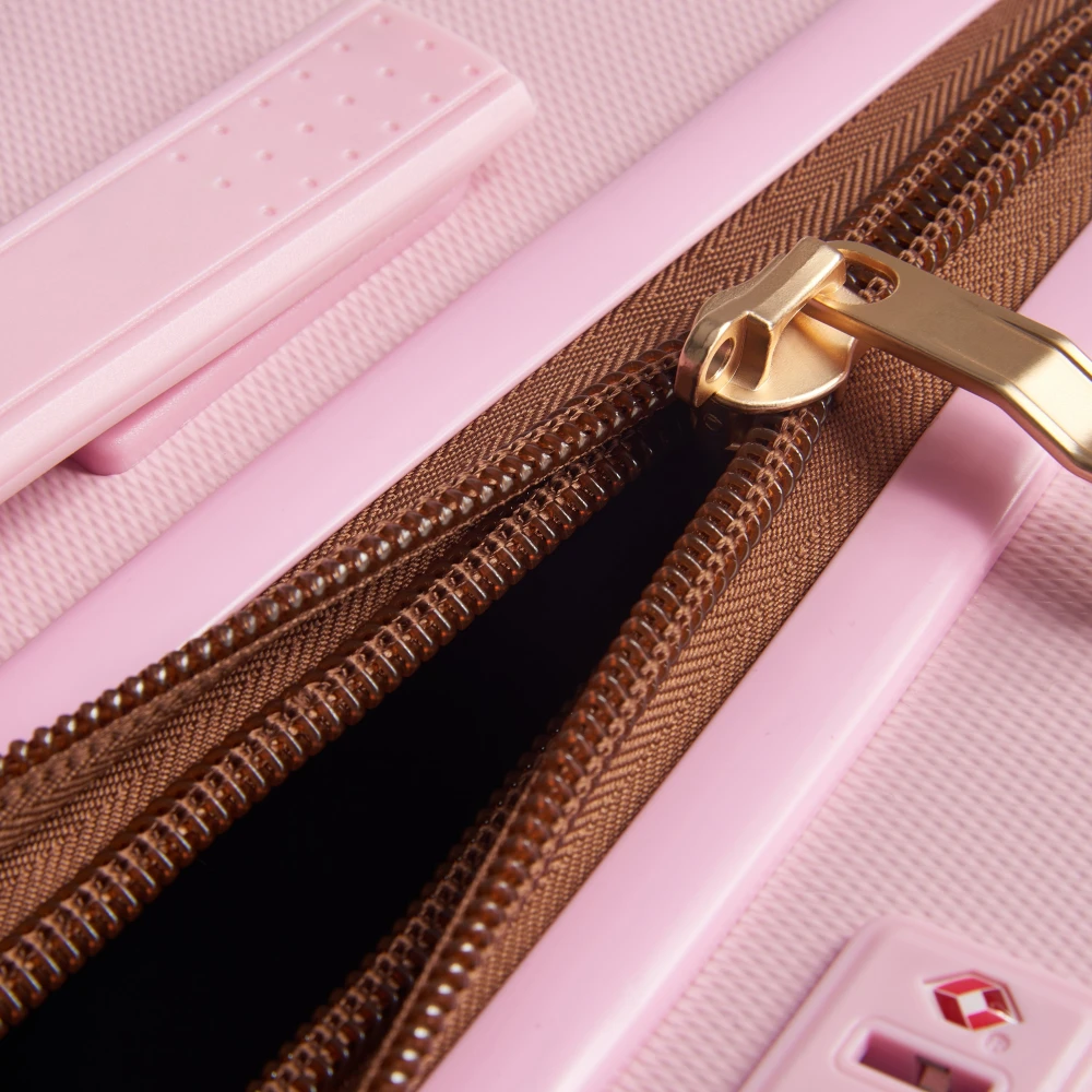 Delsey Stijlvolle Grote Koffer in Roze Pink Unisex