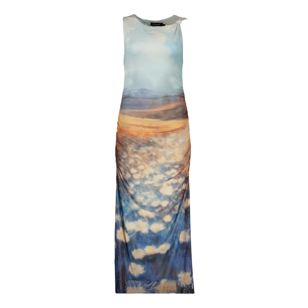 Desigual Women's Multicolor Midi Dresses, M, Vermont Long Tank Top Dress