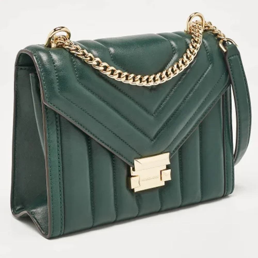 Michael Kors Pre-owned Leather shoulder-bags Green Dames