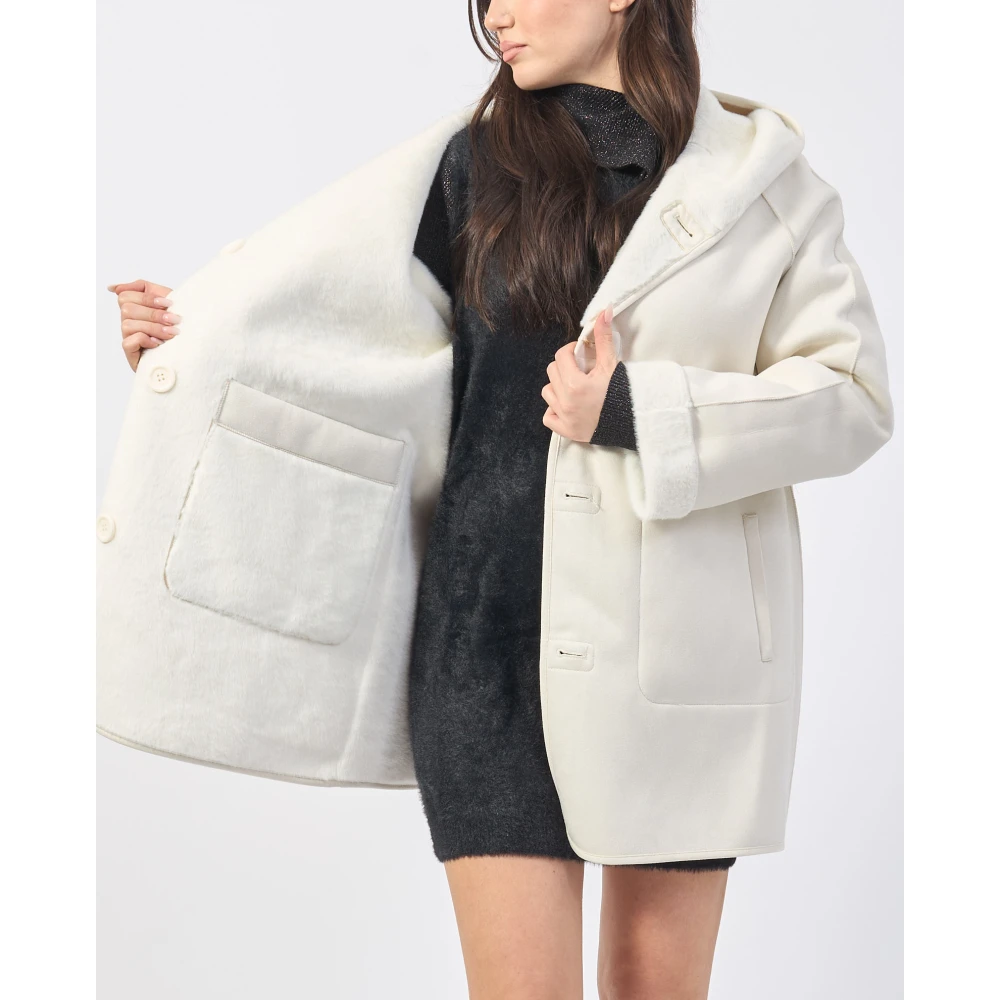 YES ZEE Stijlvolle Jassen Collectie White Dames