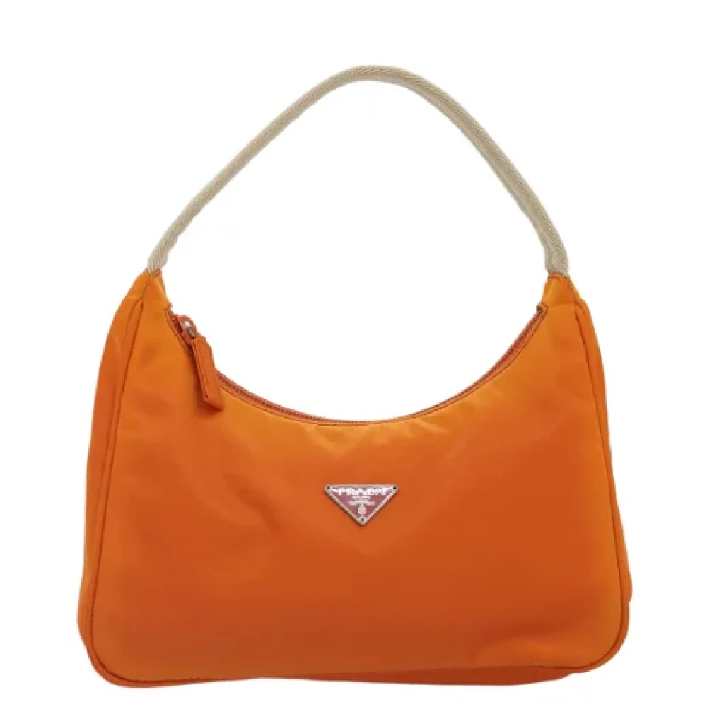 Prada Vintage Pre-owned Fabric prada-bags Orange Dames