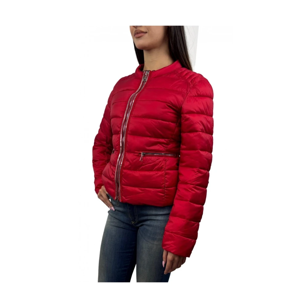 19v69 Italia Rode jas met ritssluiting Red Dames