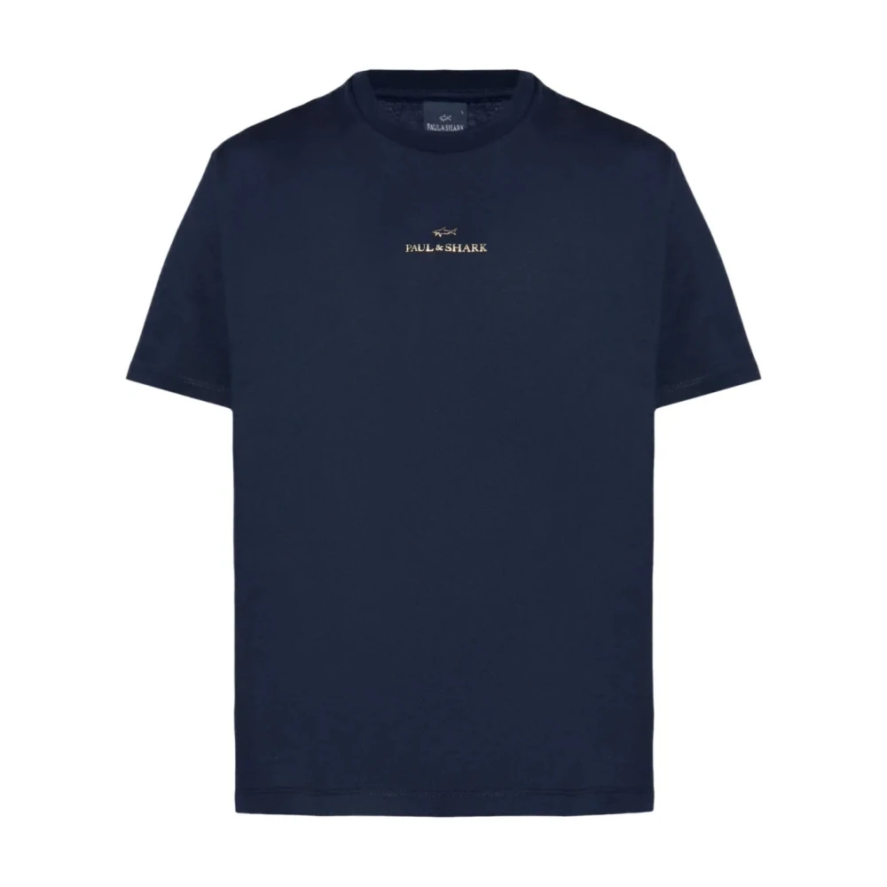 Paul & Shark Blue Cotton T-Shirt - Male - T-Shirts - 3XL - Tops