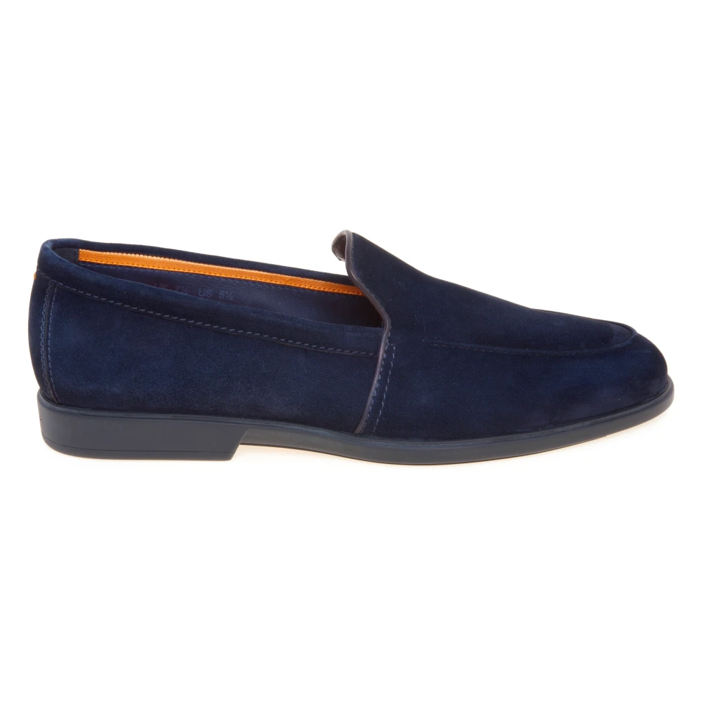 Santoni Blue Loafers, Male, 10 Uk, Loafers