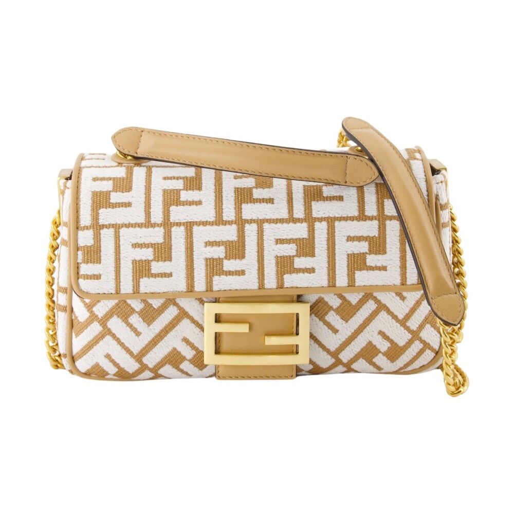 Geweven Raffia Baguette Fendi Dames Miinto.be