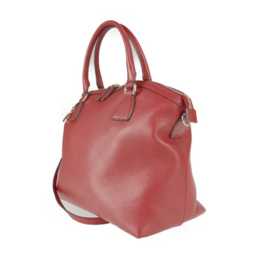 Gucci Vintage Pre-owned Leather handbags Red Dames