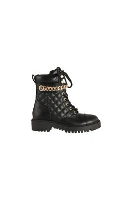 Quiltade ankelboots i Eco-läder