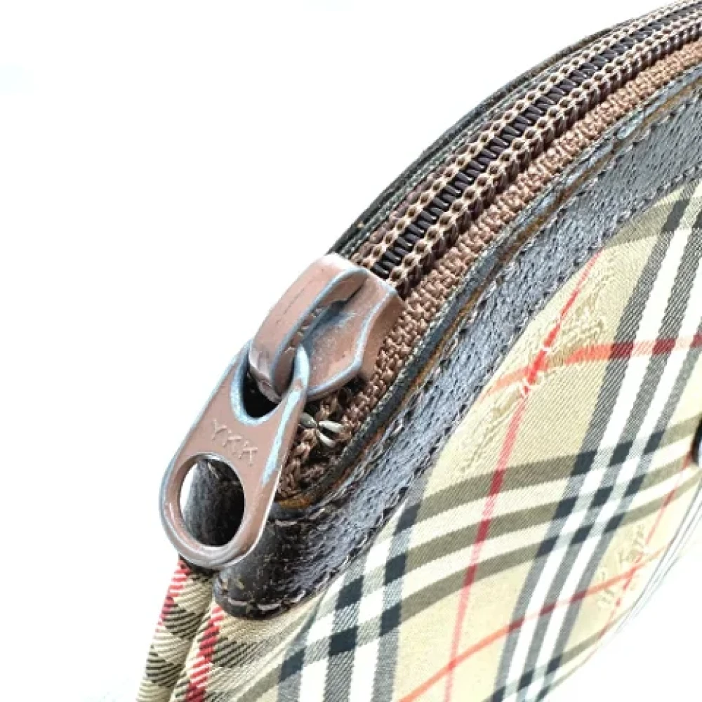 Burberry Vintage Pre-owned Fabric pouches Beige Heren