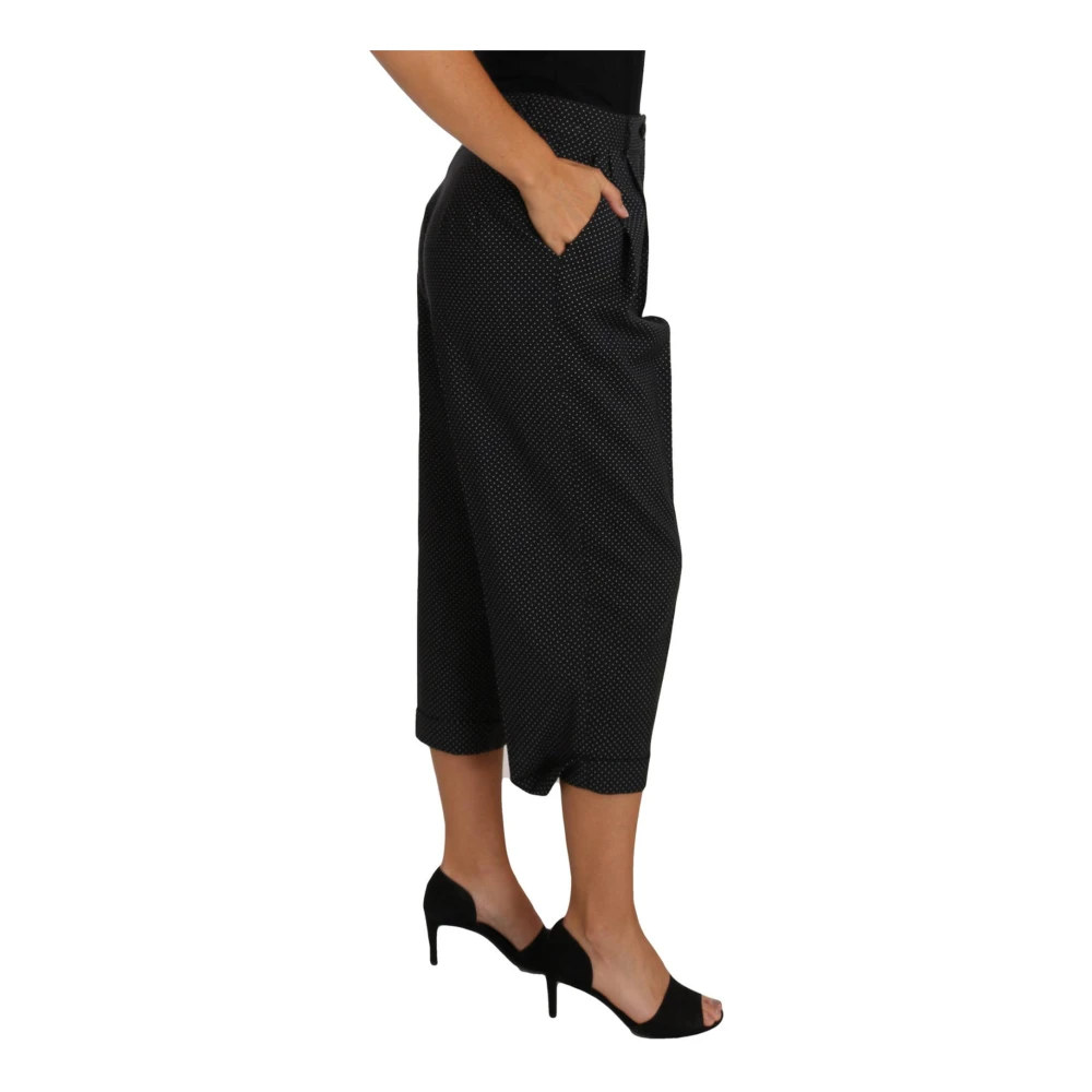 Dolce & Gabbana Gestippelde Korte Broek Black Dames