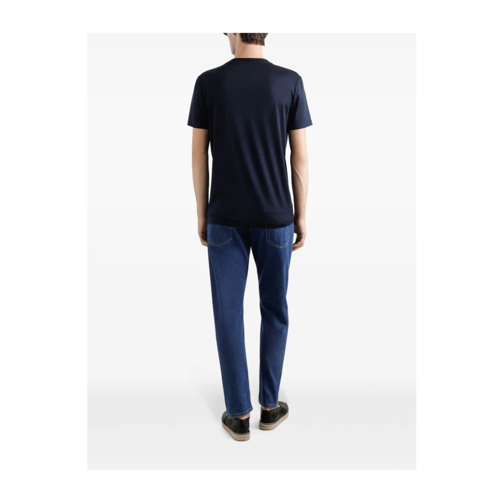 Dolce & Gabbana Blauwe Wide-Cut Jeans Blue Heren