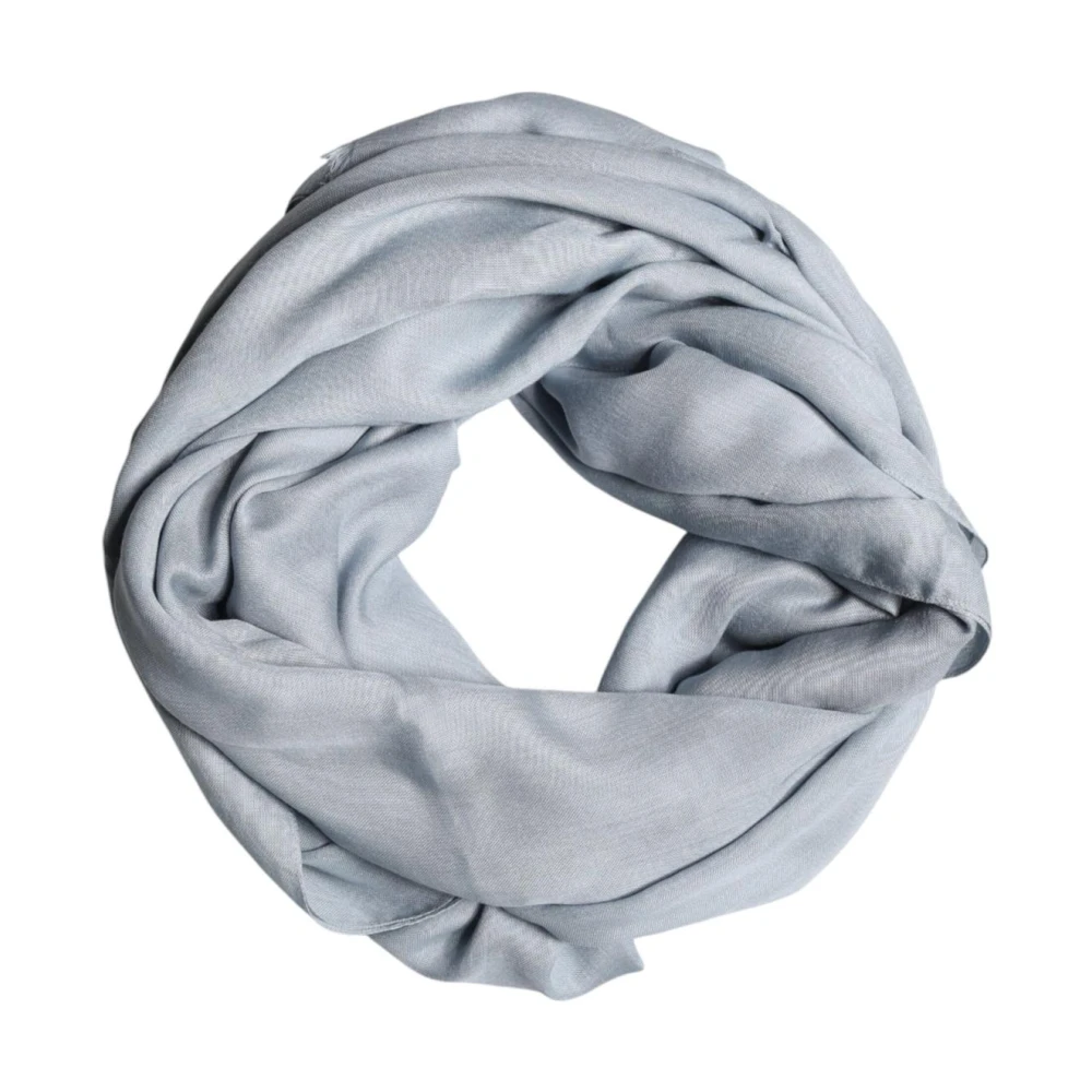 Dolce & Gabbana Women's Blue Winter Scarves, One Size, Cashmere Knitted Shawl