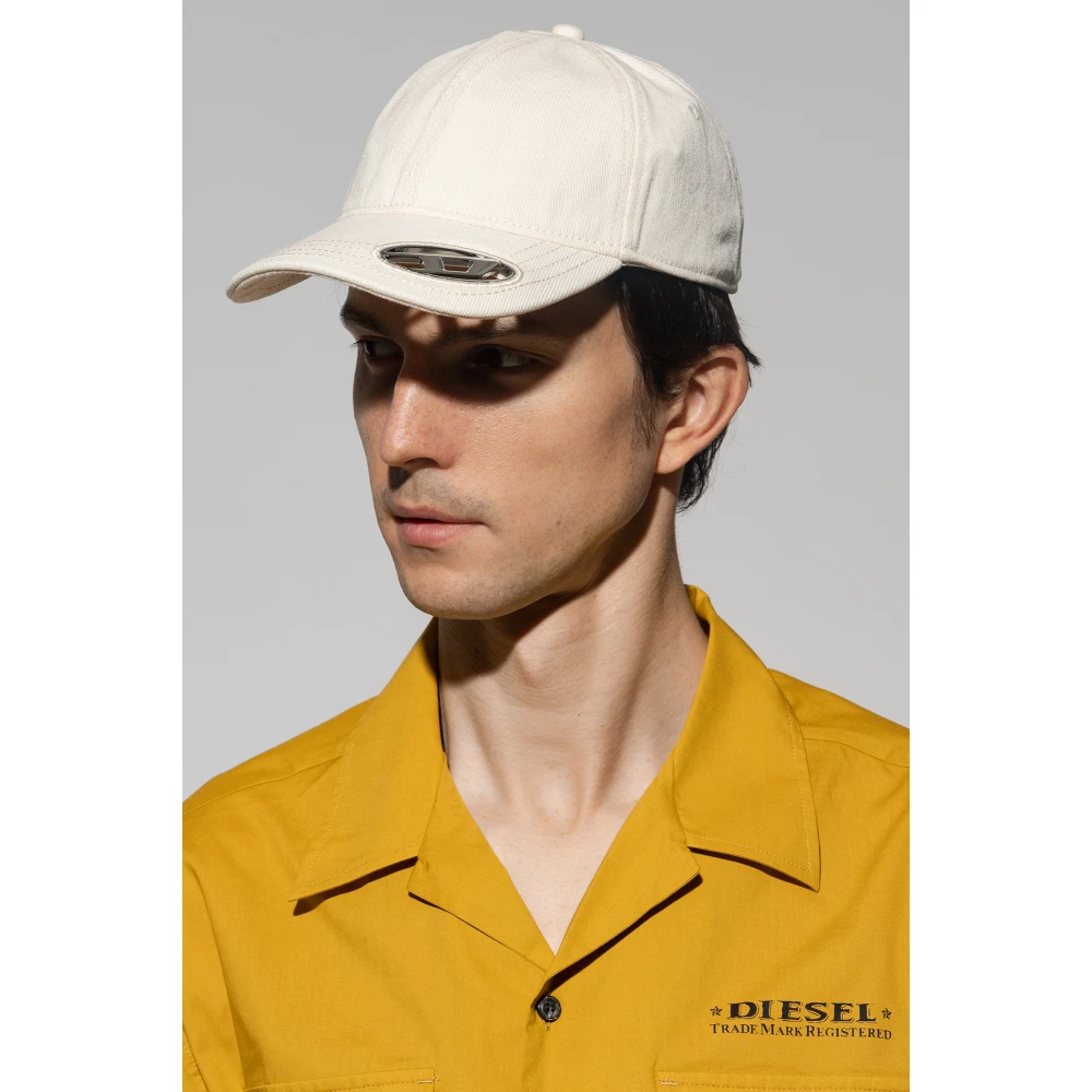 Diesel C-Plak baseball cap Beige Heren