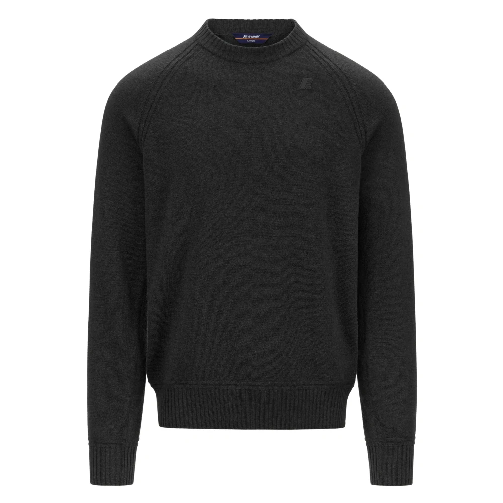 K-Way Mannelijk Zwart Truien & Vesten Heren, M, Wol, Sebas Wool Cashmere