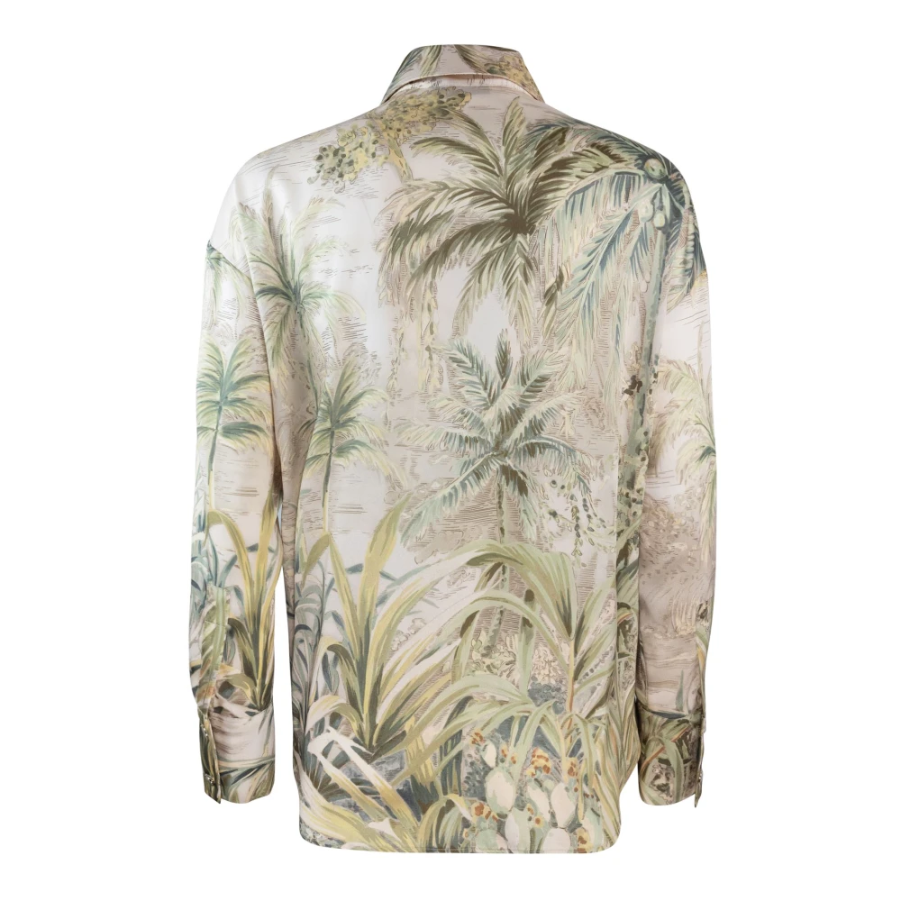 Liu Jo Tropische Print Overhemd met Lange Mouwen Multicolor Dames